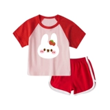 Хлопковые летние нарукавники для девочек, детский комплект, детская летняя одежда, шорты, детская одежда