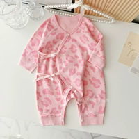 *Pink Leopard Print Print и осенний хлопок расчесывает