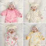 Детский стеганый лонгслив, детское удерживающее тепло боди, демисезонный пуховик для новорожденных, увеличенная толщина, в западном стиле