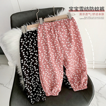 Childrens mosquito pants 2021 new little girls spring and autumn cotton bloomers baby Foreign style casual pants summer clothes