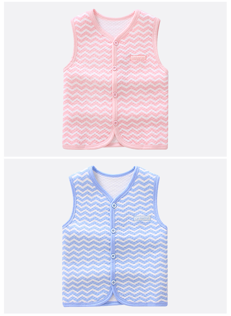 Trai vest cô gái vest phần mỏng bé 0 tuổi 1 bé 3 mùa hè 2 mùa xuân và mùa thu cotton trẻ em sơ sinh vest