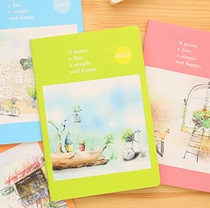 Notebook portable notepad soft manuscript simple diary skewers book Work Book office stationery