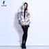 Hoàng đế tím 20 2019 phiên bản mũ chồn lông cỏ toàn bộ da lộn chéo jacket áo khoác con lắc lớn SD957 - Faux Fur Faux Fur