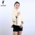 Purple Emperor Shaw Womens 2018 Mới Cổ áo Lông chồn Lông Rơm Bán buôn Áo khoác ngắn của mẹ SD70905T - Faux Fur các mẫu áo lông đẹp Faux Fur
