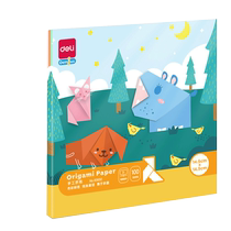 得力折纸彩纸套装正方形a4幼儿园宝宝儿童小学生手工专用剪纸书彩色软厚千纸鹤制作材料包折叠纸折纸书大全