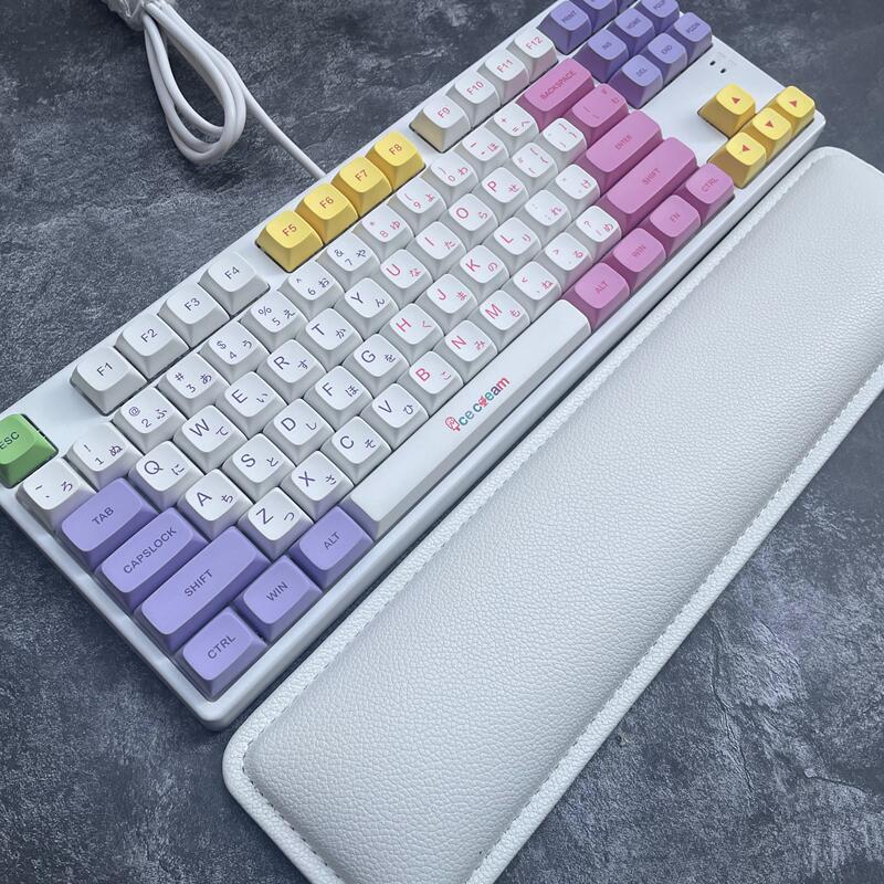 Ice Cream Ice Cream Taro Purple Dragon Fruit Sea Salt Blue Mechanical Keyboard Office Study Rose Red 87/104