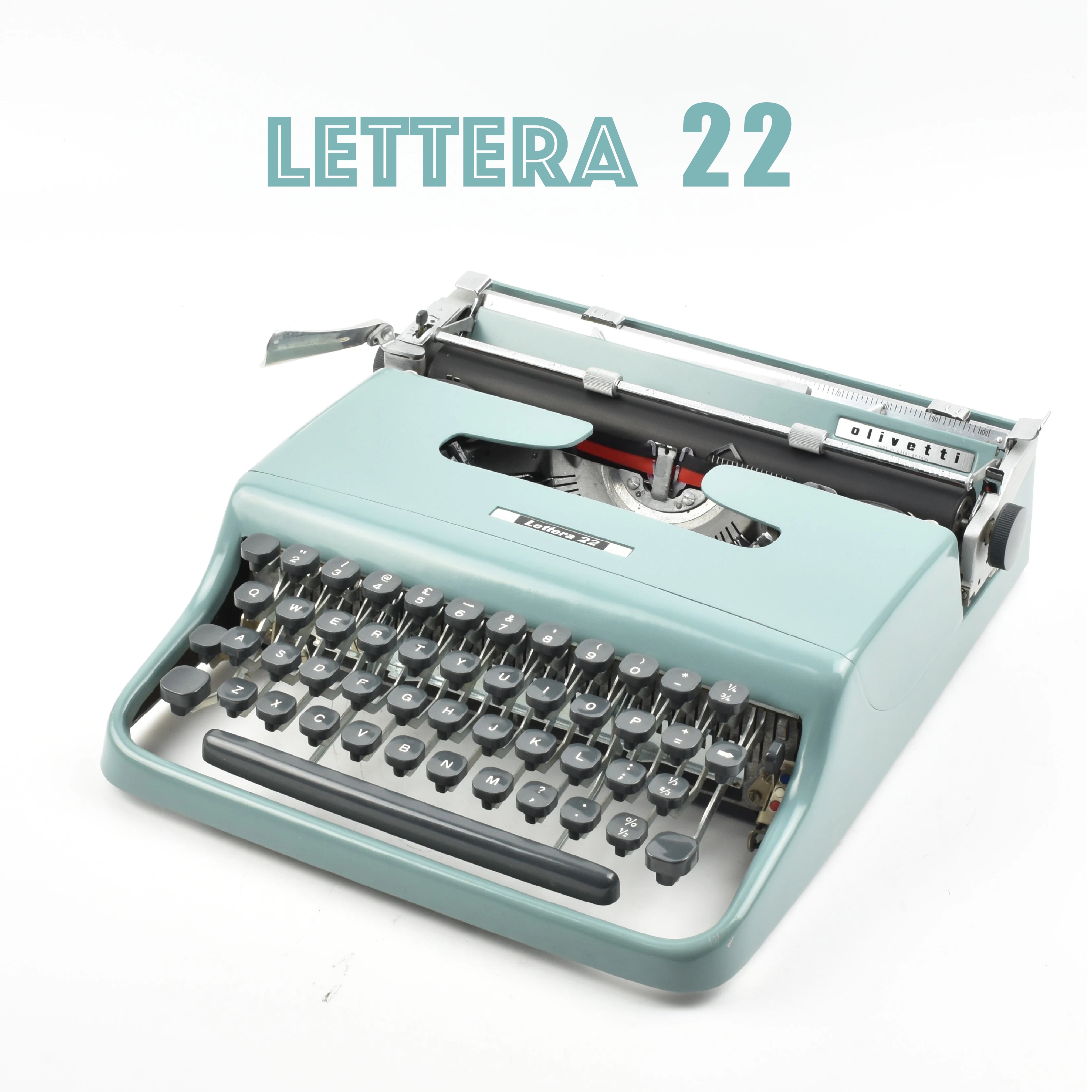 Italian olivetti lettera 22 typewriter vintage mechanical English collection Typewriter