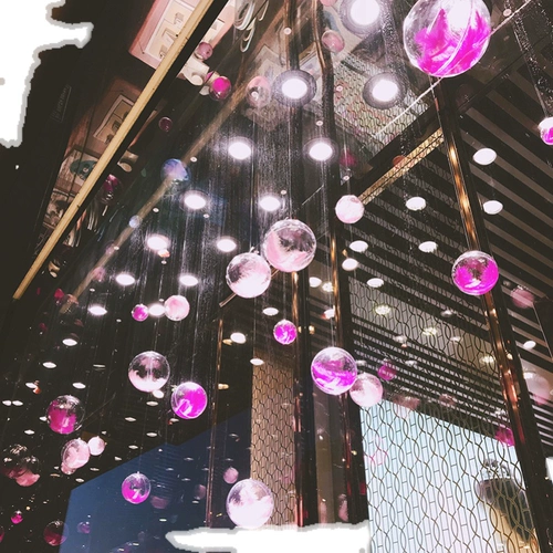 Пластиковый прозрачный цветочный шар, весенний ювелирный магазин, подвеска, украшение, макет торгового центра, магазин, подвеска, креативная витрина, потолок