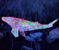 Призрачная длина кита 100*высота 30*Ширина 75 -Содержащий источник света