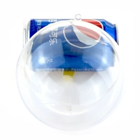 5 прозрачных шаров белого цвета диаметром 12 см.