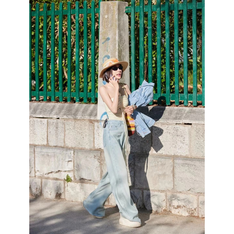 500+ High-End Items on Clearance! Tencel Lyocell! Women's Versatile Slimming Wide-Leg Straight Jeans 500+ High-End Items on Clearance! Tencel Lyocell! Women's Versatile Slimming Wide-Leg Straight Jeans