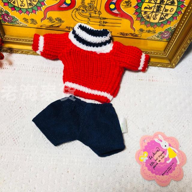 Thai clothes red denim skirt back set plaid backpack set