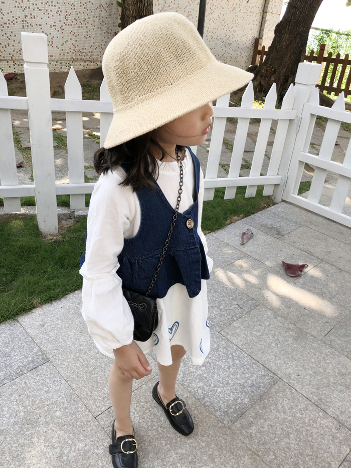 Bộ đồ trẻ em 2018 xuân hè bé gái bằng gỗ tay dài tay áo bé gái denim + váy trẻ em hai bộ quần áo sành điệu cho be gái