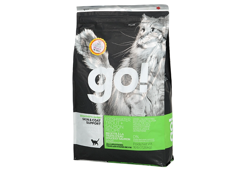 Đi ba loại cá Thức ăn cho mèo đầy đủ 16 lbs Thú cưng Thức ăn ngon Gấp Tai vẻ đẹp Mèo ngắn Tất cả các giai đoạn Thú cưng mèo Thức ăn chủ yếu - Cat Staples