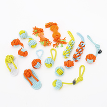 Dog cotton rope knotted interactive toy for small dogs medium and large dogs molar-resistant and bite-resistant Teddy dog ​​boredom relief supplies