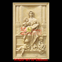 European-style new hotel villa GRC cement artificial sandstone relief Virgin send son painting FRP sculpture customization