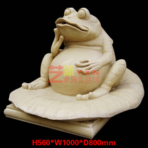 New art new artificial sandstone frog water spray sculpture round sculpture landscape garden toad waterscape decorative art ornaments