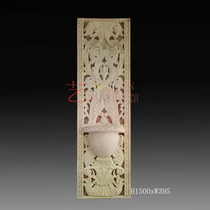 Factory direct sales iron flower hollow artificial sandstone relief FRP European-style translucent screen background wall three-dimensional sculpture