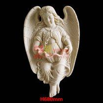New art new artificial sandstone relief hotel villa FRP water angel wall hanging European-style human carving customization