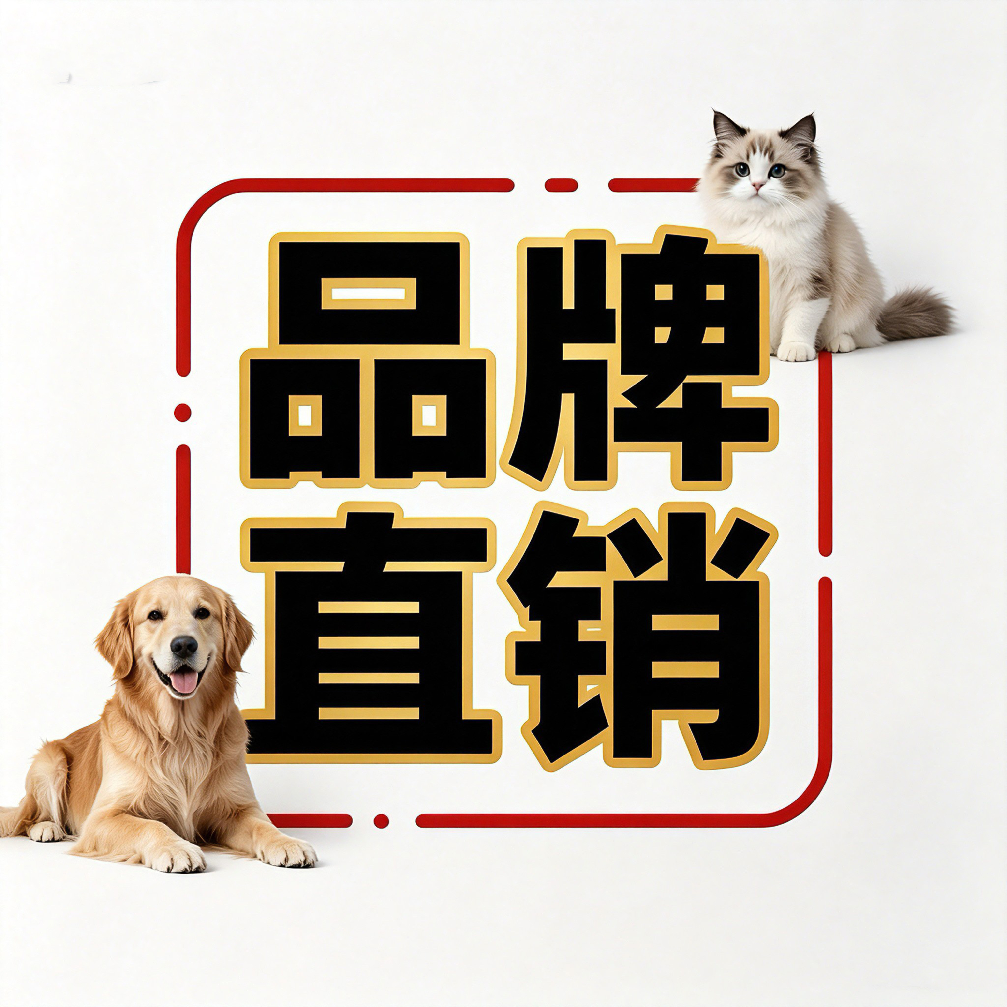 宠物用品专属直销店的LOGO