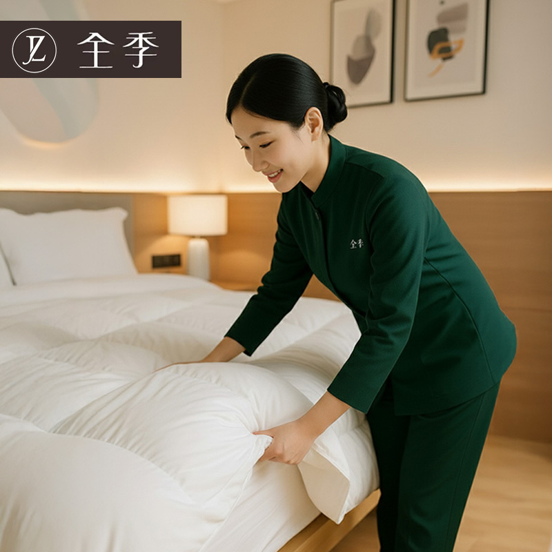Orange All-Season Hotel 95% White Goose down Duvet Winter Thickened Warm Duck down Double Spring and Autumn Quilt Five-Star