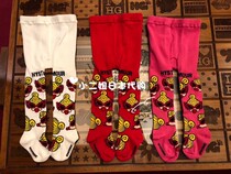 China now little second sister Japan HYSTERIC MINI black Super Children Baby neutral with foot pantyhose
