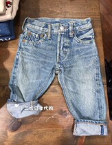 Little second sister Japanese DENIM DUNGAREE set a classic light-colored jeans trousers