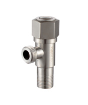 304 stainless steel cold and hot water all copper thickening lengthened triangle valve 4-point water stop valve water heater angle valve one in two out