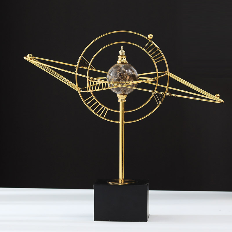 Metal Globe Pendulum pieces light and luxurious modern creative office-like room Living room Guan Guan Wine Cabinet Home Decoration Pint