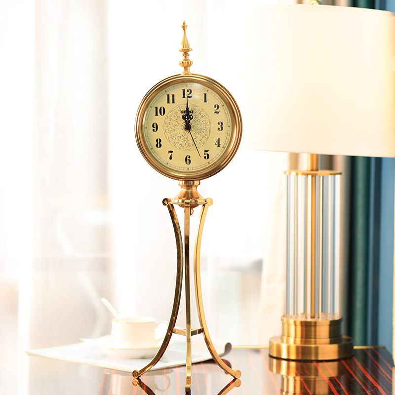 Nordic desktop clock table clock ornaments Living room household table clock Simple modern bedroom silent creative personality clock