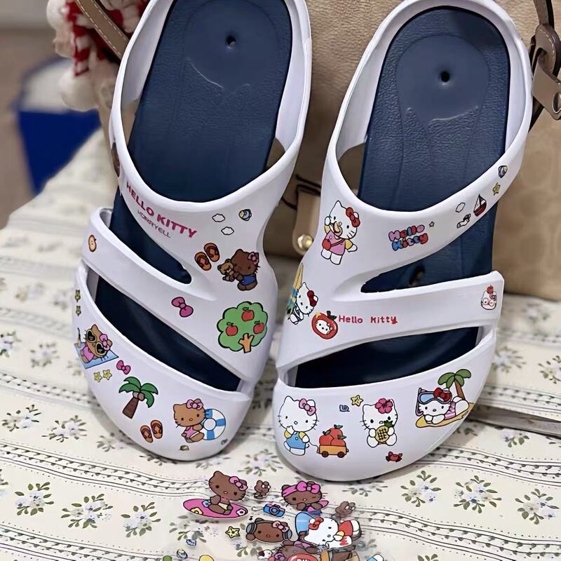Extreme Makeover! DIY Decorative Accessories for Clogs and Slippers, Brown Cat Transfer Stickers, Holiday Style Waterproof Slipper Decorations