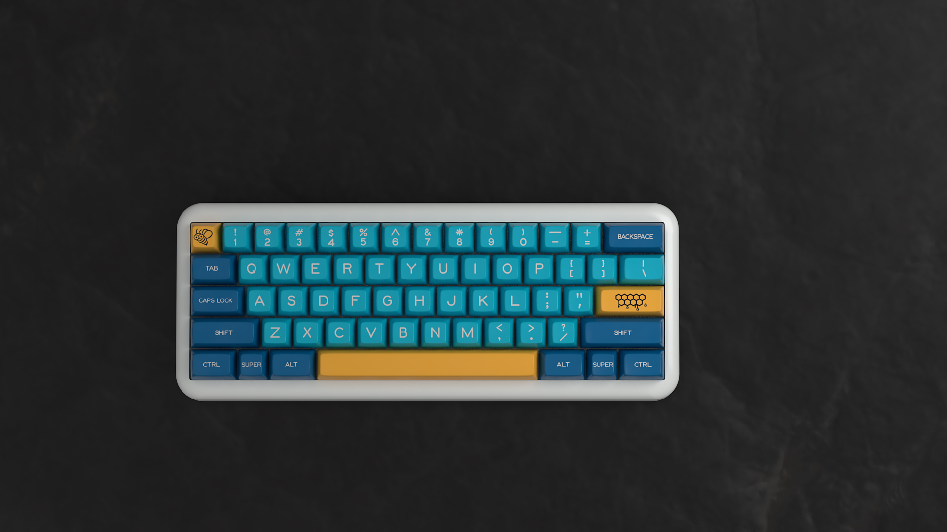 (JACK keyboard keycap custom)SP Sa DND Keycap 87BASE double blue