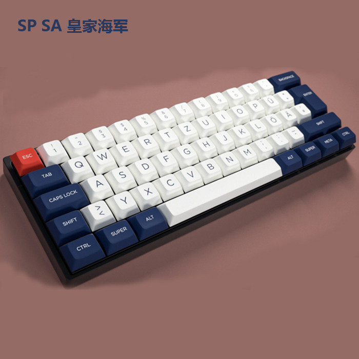 (JACK Keyboard Keycap Custom)SP DSA Royal Navy R2 Keyboard Ball Cap