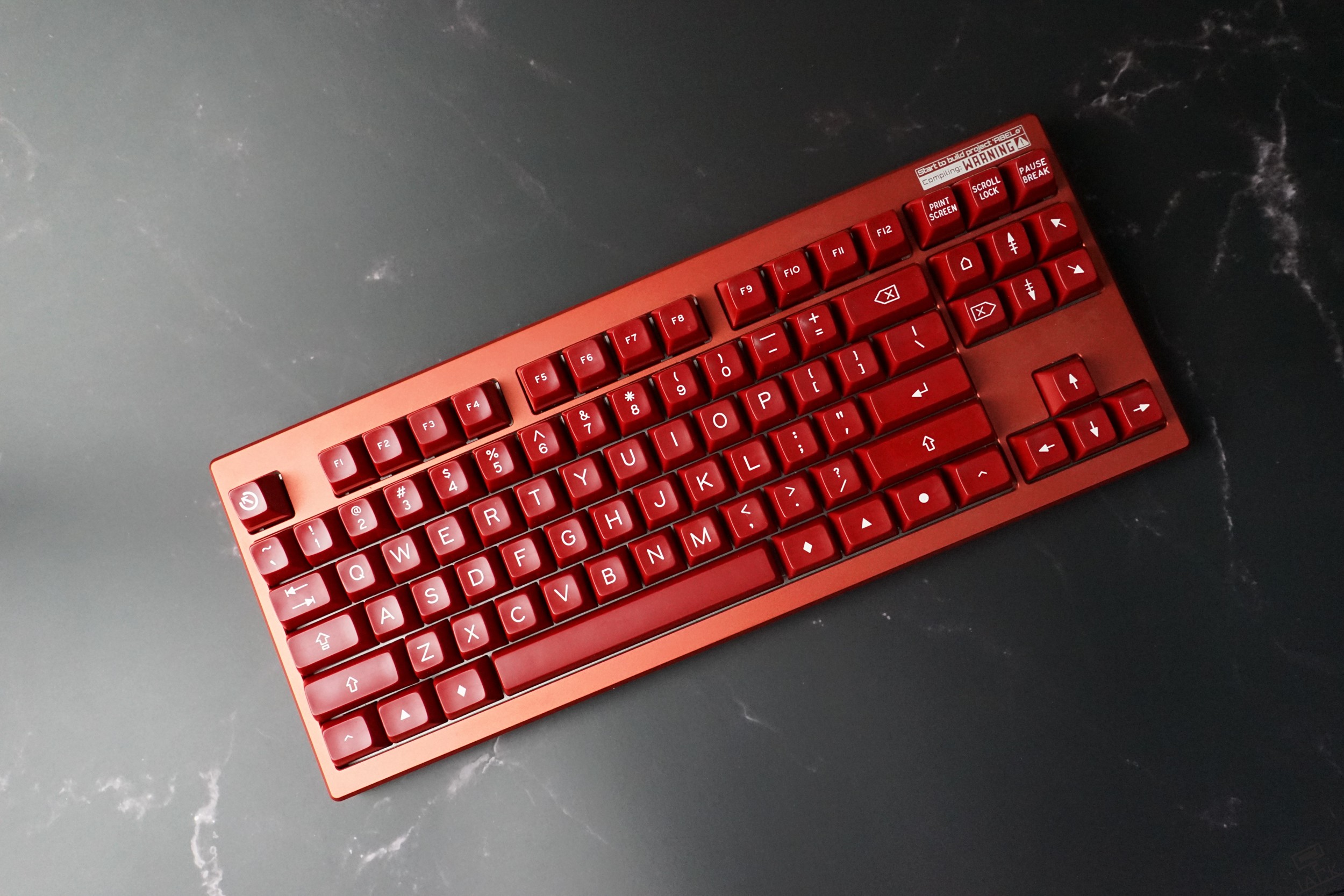 [USD 504.82] (JACK keyboard key hat custom )SP SA red electron black