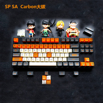  (JACK Keyboard Keycaps customized)SP SA Mechanical keyboard Keycaps Carbon Big Carbon R1(Sold out)