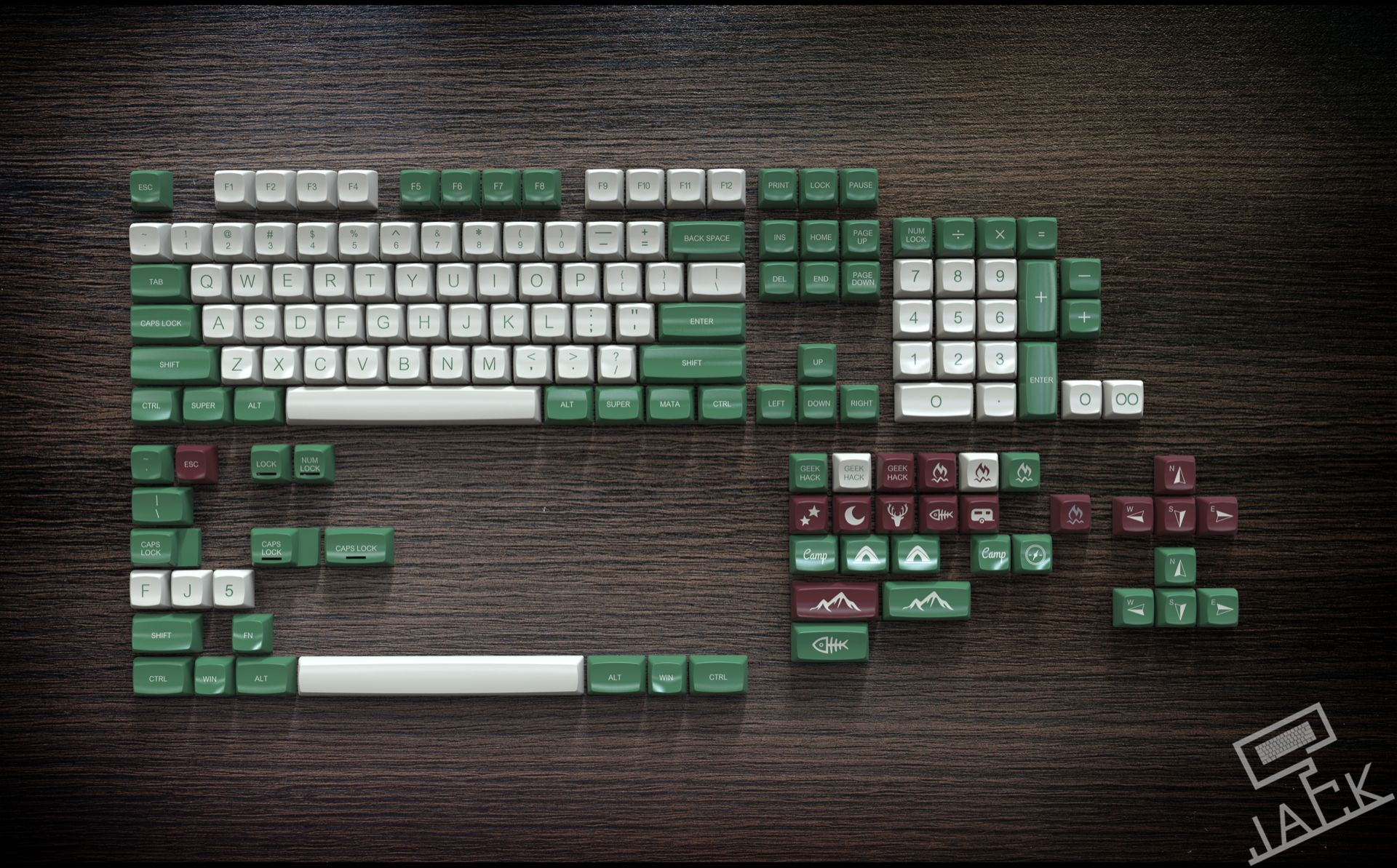 [USD 2950.06] (Jack keyboard cap custom) SP SA mechanical keyboard