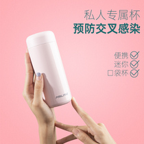 (Loss clearance)Mini thermos travel portable water cup female cute student small capacity simple cup male