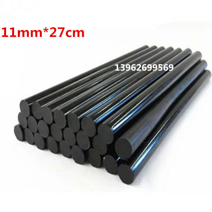 High quality hot melt adhesive stick black hardened rubber bar 11mm rubber gun special hot rubber gun