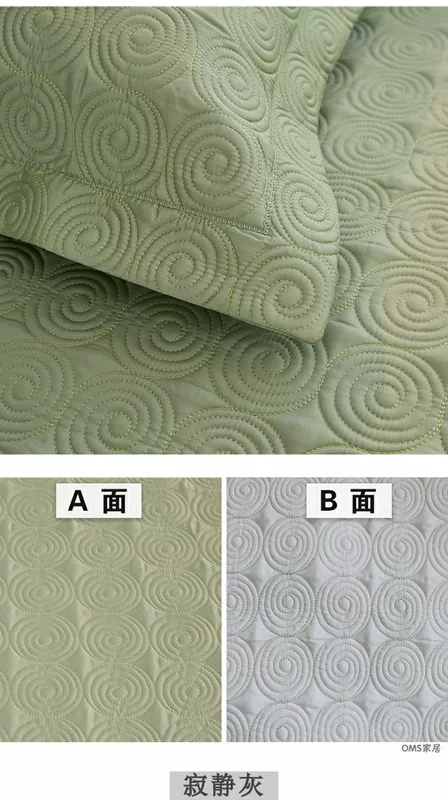 60 chiếc chăn bông dài chủ yếu trải giường bốn miếng bông được trải chăn ba mảnh được lót đệm không trượt ga giường màu trắng