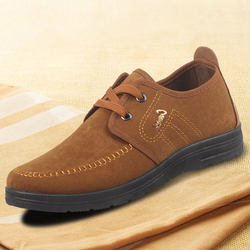 2022 Spring and Autumn Men's shoes old Beijing cloth shoes in old - age daddy shoes add - thicken warm cotton shoes casual shoes