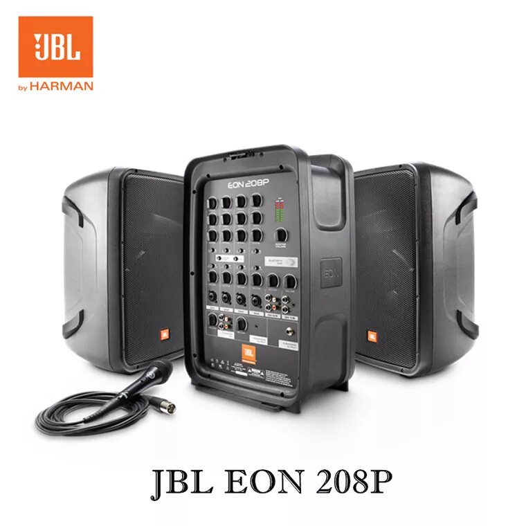 JBL EON208P 8-Channel Bluetooth Treble and Bass Portable Speaker