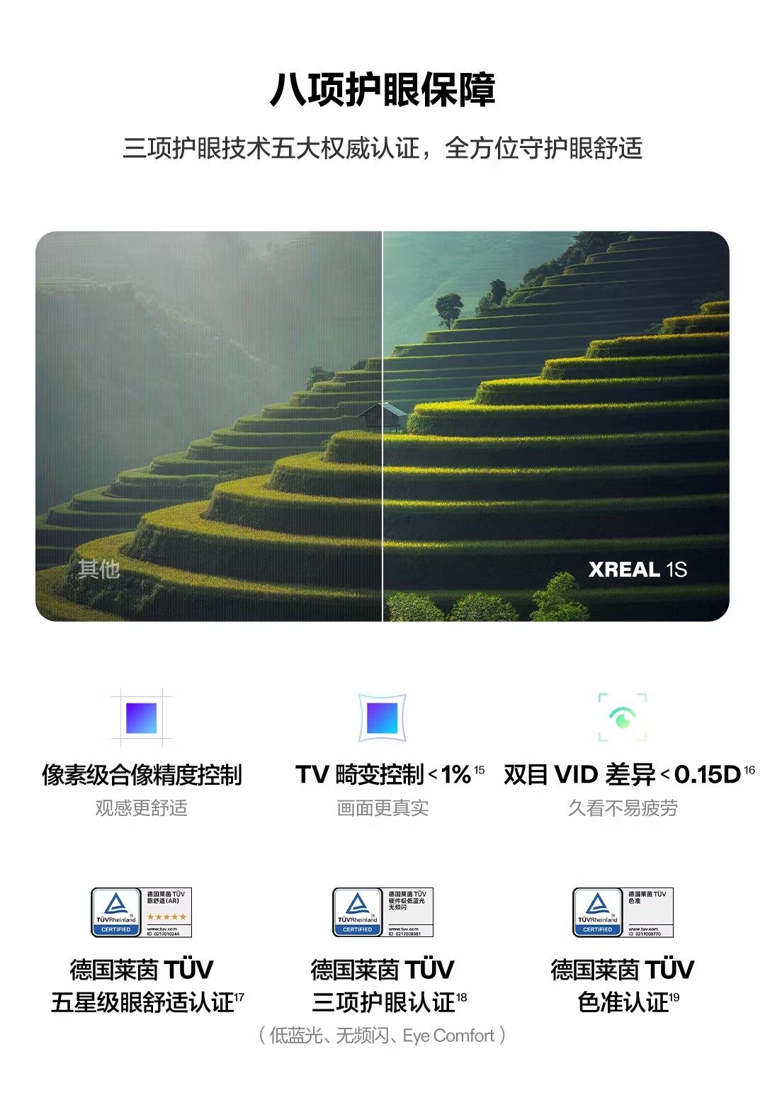 ar设备 xreal1s ar智能眼镜原生2d转3d自研x1芯片空中巨幕500英寸52度fov