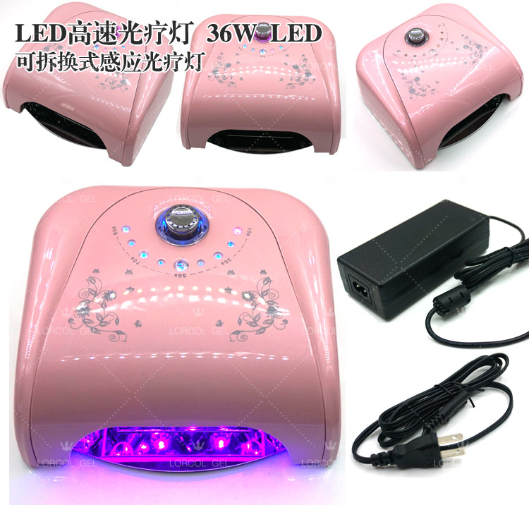 K1美甲工具光疗灯光疗机大功率纯LED美甲机36W烤灯快速甲油胶灯箱
