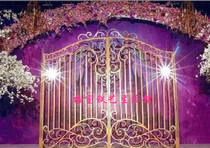 European wedding iron door wrought iron gate wedding prop arch garden door antique door Villa courtyard door custom made
