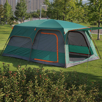 New two rooms One hall 8-12 people Double tent with warm and waterproof outdoor supplies Gatherings Picnic Tours Big Tent