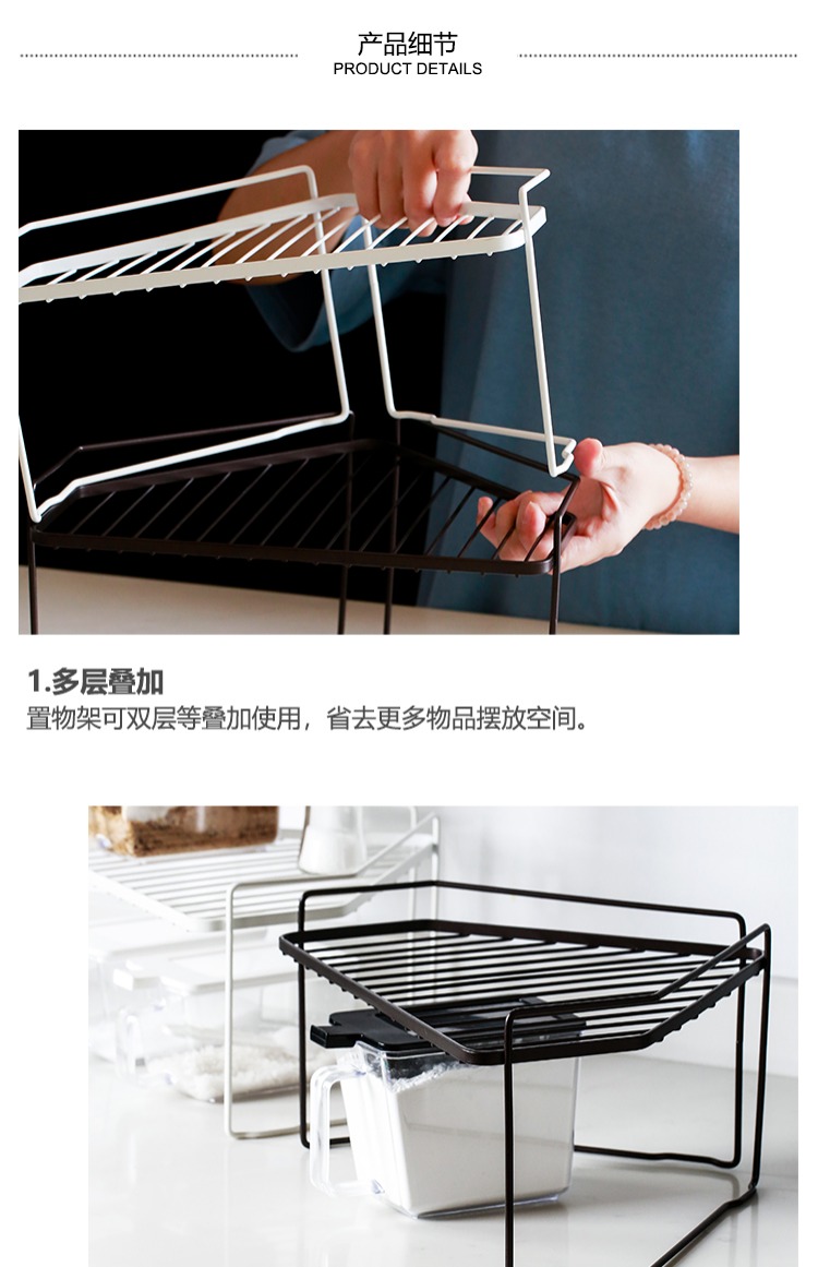 Hoa sen xanh nhà bếp đơn giản lưu trữ giá không gian không gian giá gia vị gia vị tam giác kệ góc dụng cụ nhà bếp - Phòng bếp lọ đựng gia vị thông minh
