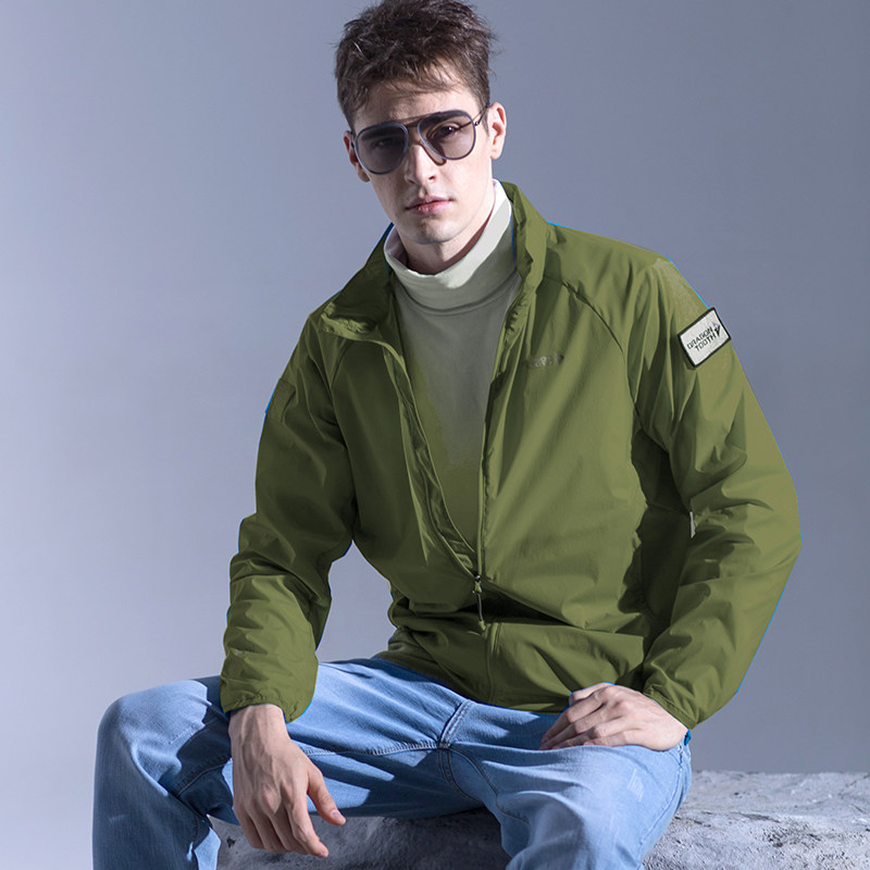 Dragon's Tooth New Wind Chasing Lightweight Portable Trench coat men's outdoor skin trench coat Iron Blood King