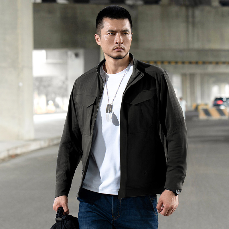 Third-Generation Dragon Tooth Breakthrough Tactical Special Forces Jacket Enhanced Edition New Spring and Autumn Lightweight Black Slim Fit Short Jacket