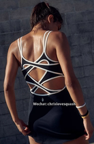FP Movement 2023 new tennis dress black cool style
