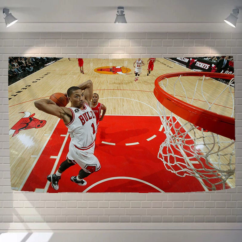 nba sao Valance ins phòng ký túc xá ngủ nền tấm thảm phòng khách trang trí tường che bóng rổ tùy chỉnh - Tapestry